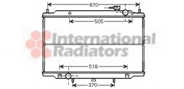 13002266 VAN Wezel radiador refrigeración del motor