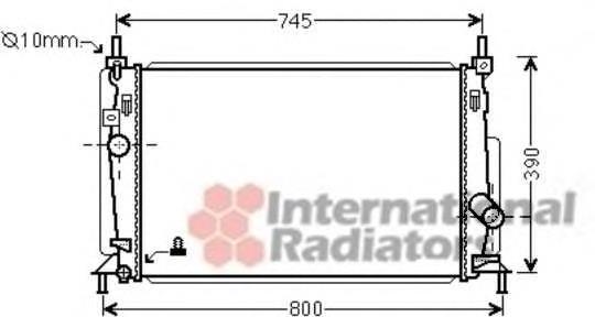 27002237 VAN Wezel radiador refrigeración del motor