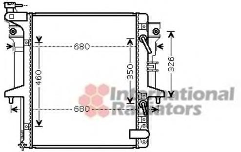 32002205 VAN Wezel radiador refrigeración del motor