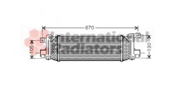 18004401 VAN Wezel radiador de aire de admisión