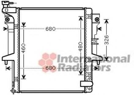 Radiador refrigeración del motor 32002203 VAN Wezel