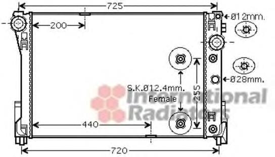 30002491 VAN Wezel radiador refrigeración del motor