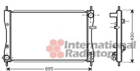 32002174 VAN Wezel radiador refrigeración del motor