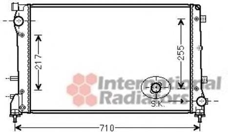 17002390 VAN Wezel radiador refrigeración del motor