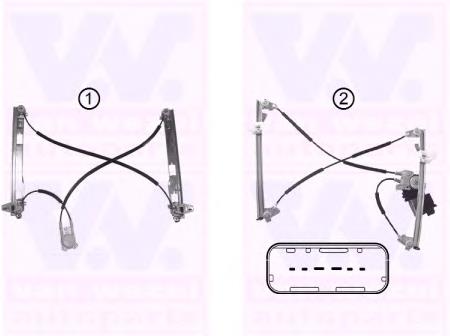 4327261 VAN Wezel mecanismo de elevalunas, puerta delantera izquierda