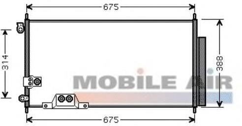 25005239 VAN Wezel condensador aire acondicionado