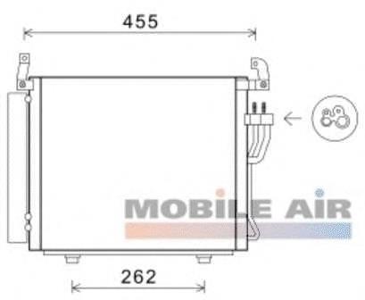 Condensador aire acondicionado 82005241 VAN Wezel