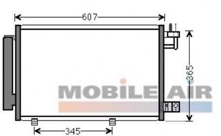 18005439 VAN Wezel condensador aire acondicionado