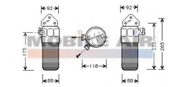 0300D260 VAN Wezel receptor-secador del aire acondicionado