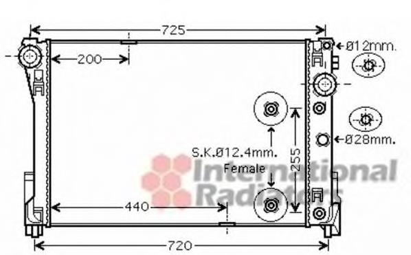 30002546 VAN Wezel radiador refrigeración del motor