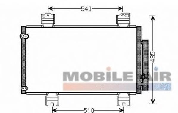 25005236 VAN Wezel condensador aire acondicionado