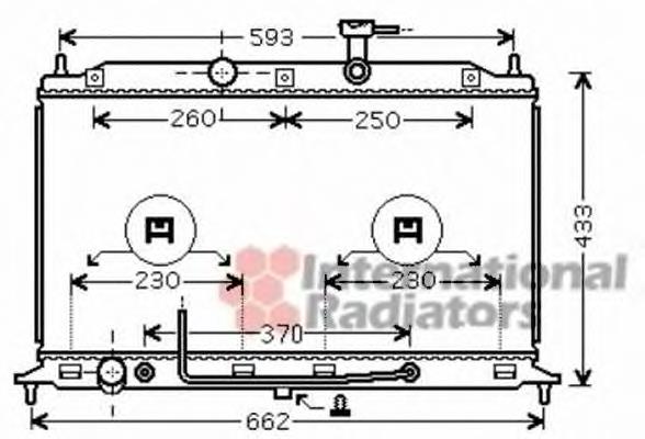 Radiador refrigeración del motor 83002152 VAN Wezel