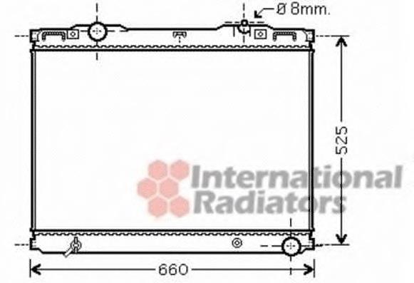 Radiador refrigeración del motor 83002133 VAN Wezel