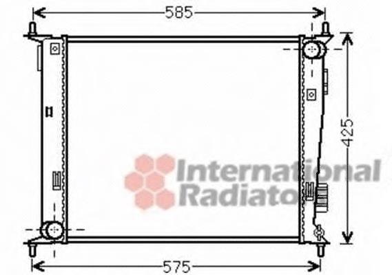 83002135 VAN Wezel radiador refrigeración del motor