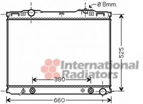 83002139 VAN Wezel radiador refrigeración del motor