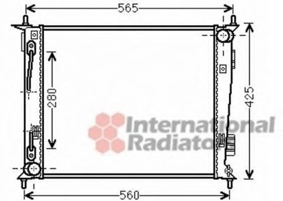 83002136 VAN Wezel radiador refrigeración del motor