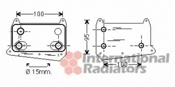 30003552 VAN Wezel radiador de aceite