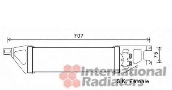 30003539 VAN Wezel radiador enfriador de la transmision/caja de cambios