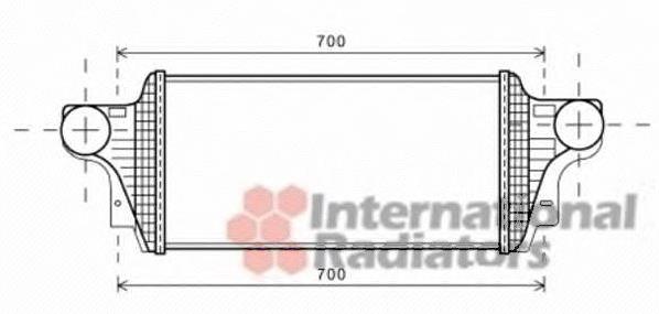 30004549 VAN Wezel radiador de aire de admisión