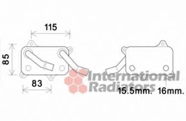 30003555 VAN Wezel radiador de aceite