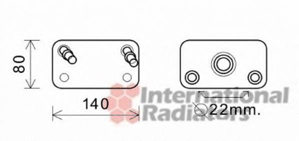 02003205 VAN Wezel radiador enfriador de la transmision/caja de cambios