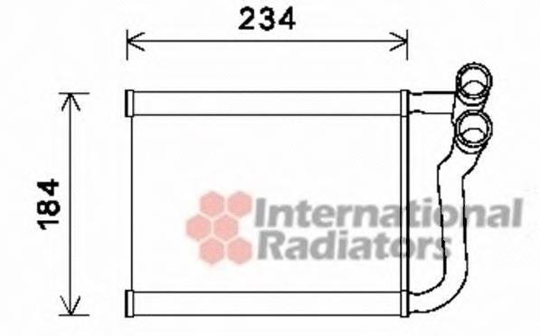 82006253 VAN Wezel radiador de calefacción