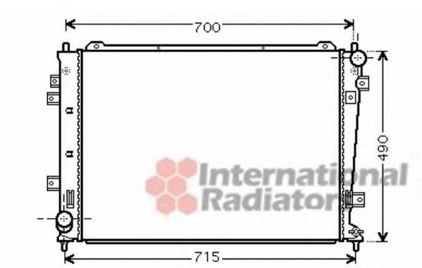 83002162 VAN Wezel radiador refrigeración del motor