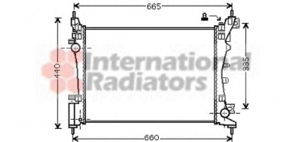 17002318 VAN Wezel radiador refrigeración del motor