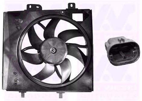 4029746 VAN Wezel difusor de radiador, ventilador de refrigeración, condensador del aire acondicionado, completo con motor y rodete