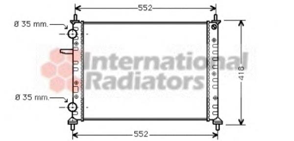 17002999 VAN Wezel radiador refrigeración del motor