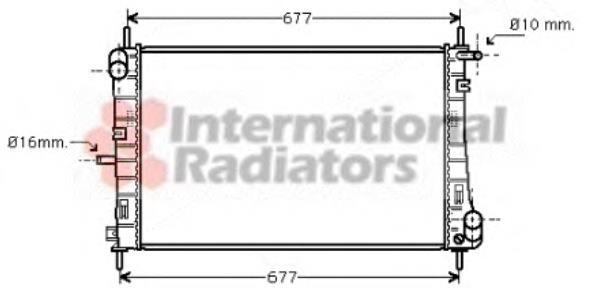 18002338 VAN Wezel radiador refrigeración del motor