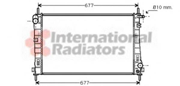 Radiador refrigeración del motor 18002336 VAN Wezel