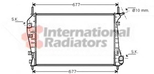 Radiador refrigeración del motor 18002337 VAN Wezel