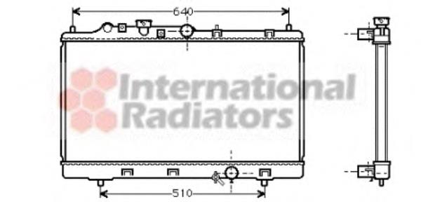 Radiador refrigeración del motor 27002153 VAN Wezel