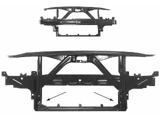 6722043 Polcar soporte de radiador completo