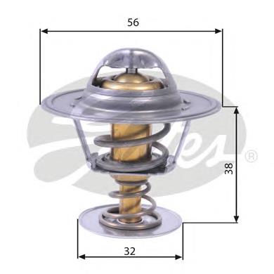 Termostato, refrigerante TH13182G1 Gates