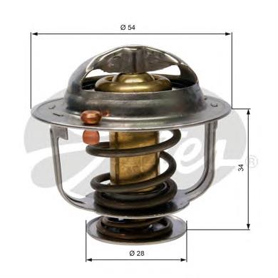 Termostato, refrigerante TH31782G1 Gates