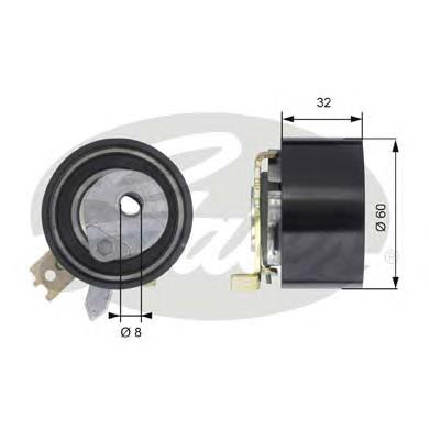 Rodillo tensor cadena Gates T43014