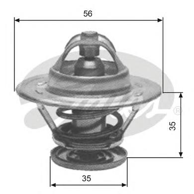 4222883 Fiat/Alfa/Lancia termostato, refrigerante