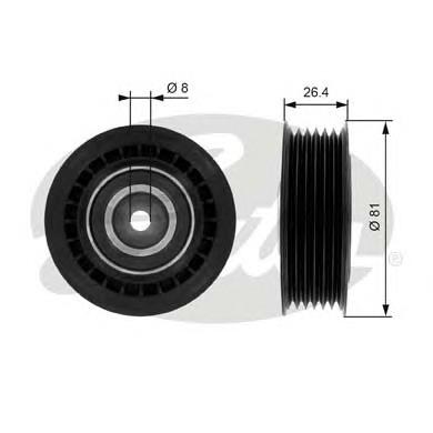 Comprar T36000 Gates Polea tensora, correa poli V