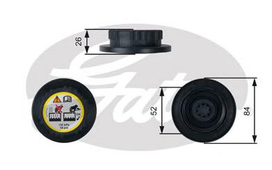 RC246 Gates tapón, depósito de refrigerante