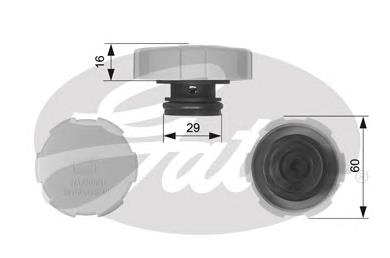 Comprar RC231 Gates Tapón depósito de refrigerante