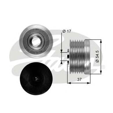 Comprar OAP7034 Gates Rueda libre del alternador