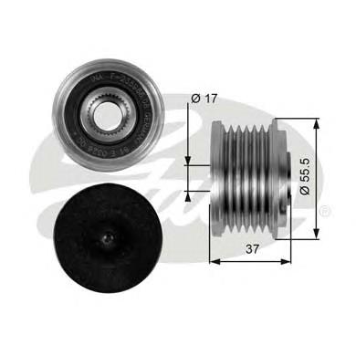 Polea rueda libre Gates OAP7046 precio, desde 27,68 EUR
