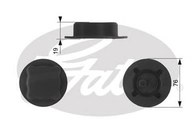 Tapón de expansión de refrigerante/anticongelante RC215 Gates