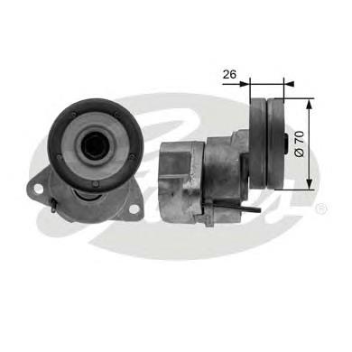 Tensor de correa poli V T38154 Gates
