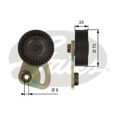 Tensor de la correa trapecial poli v Gates T39019