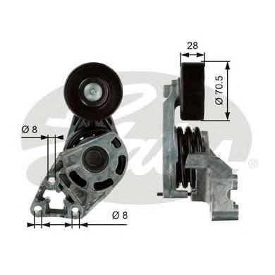 T38472 Gates Tensor de correa de alternador