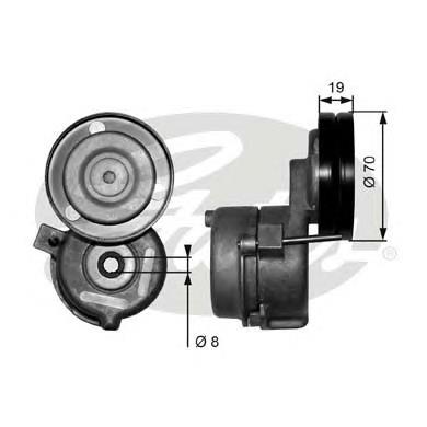 Tensor de correa, correa poli V T38558 Gates