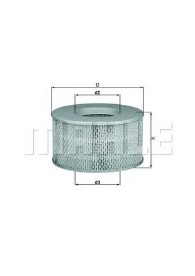 LX1641 Knecht-Mahle filtro de aire